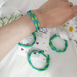 MAQVQLU Back to School Bracelet Mommy and Me First Day of School Bracelet First Day of School Gift (C:4 PCS)