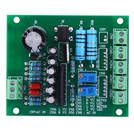 VU Meter Driver Board AC 12V Stereo VU Meter Driver Board Amplifier DB Audio Level Meter