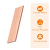 sourcing map Copper Flat Bar, 0.2" Thickness x 1.57" Width