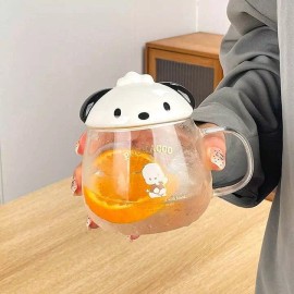 Sanrio Pochacco high borosilicate glass mug