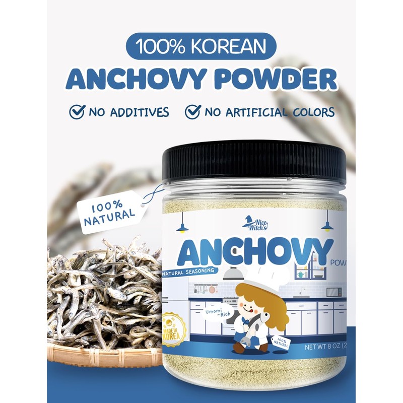 NICE WITCH'S Korean 100% Pure Natural Seasoning Use anchovy powder