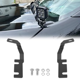 Northyun Hood Mount Light Brackets,High Performance Ditch LED Light Pod Mount Bracket Compatible with 2019-2023 Ford Ranger 1Pair Black