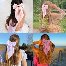 Canitor Hair Bows for Women Barrettes Clip Large Ribbon Cute Preppy Teenager Tween Teen Girl Gifts Trendy Stuff Aesthetic Coquette Fashion Hair Accessories