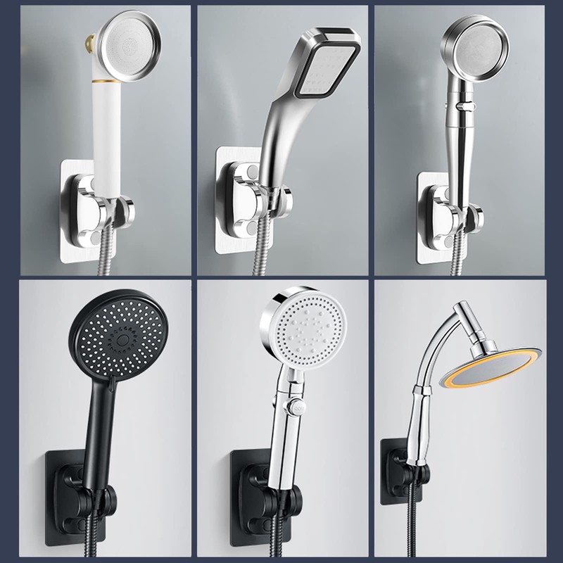 DASITON Large Wall Mount Strong Adhesive Waterproof Handheld Shower Holder,Shower