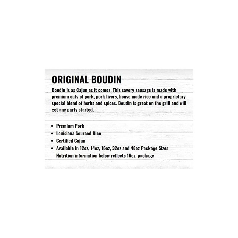 Richard's Original Boudin Sausage 16 Oz (3 Pack)