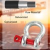 Jortmrd Pack of 4 1/2 inch shackles, 2.0 t high-strength