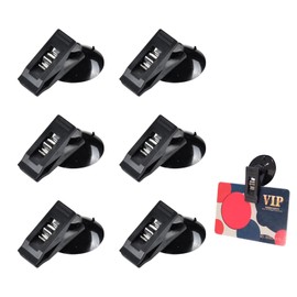 Coollooda Suction Cup Clips (6 Pack) Car Window Clips Sun Shade Curtain Clips Towel Wallet Holder Removable Bracket with Suction Cup Auxiliary Board Card Receipt Curtain Holder Clip Ticket Holder Card