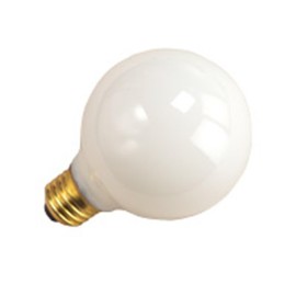 Halco 5002-25 Watt Light Bulb - G25 Globe - Frost - 3,500 Life Hours - 140 Lumens - Medium Base - 130 Volt