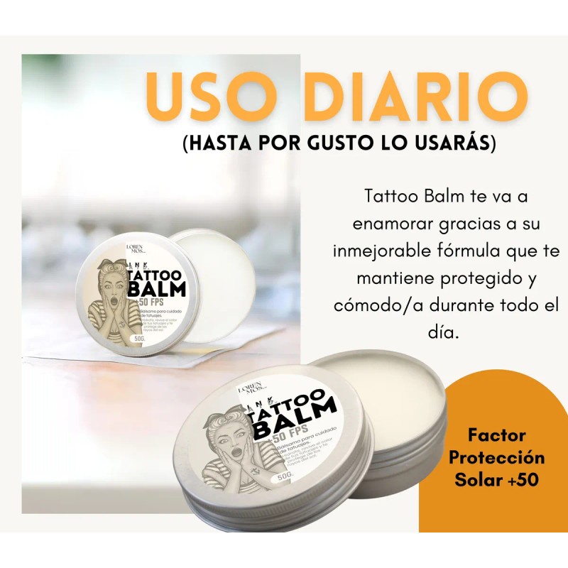 Balsamo Para Tatuajes +50 Fps - Hidrata Y Protege Del