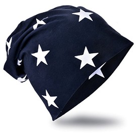 Unisex Baby Jersey Slouch Beanie Children's Hat With Rhinestone Star Cotton Trend -