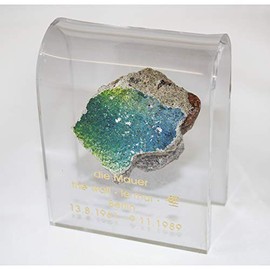 A Piece of the Berlin Wall in an Acrylic Display - Size Medium