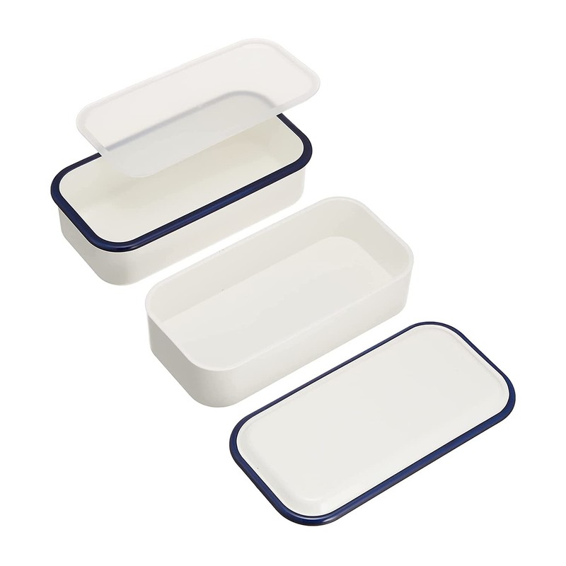 Takenaka Retro Moda Lunch Box, Square Lunch, Navy, Upper Level,