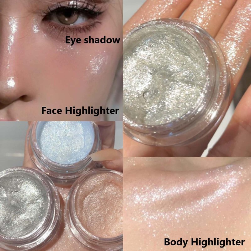 Radiant Liquid Highlighter Gel - Creamy Shimmer Face & Eye
