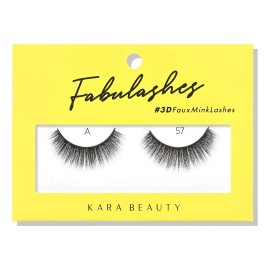 Kara Beauty Fabulashes Pestañas Postizas De Visón Sintético Negro