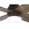 FINXIN Indoor Low Profile Ceiling Fan LED 36 Walnut Ceiling