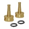 Hooshing 2PCS Brass Jet Sweeper Jet Nozzle for Cleaning Car,