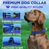 TECEUM Reflective Dog Collar – Navy Blue – M –