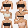 OEAK Womens Strapless Bandeau Bras Non Slip Bras Push Up