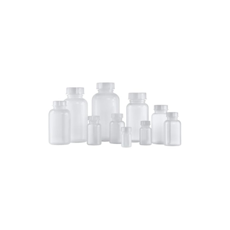 Kautex Series 303 LDPE Wide Mouth Bottle with Cap, 2000