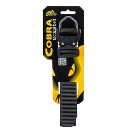 Helikon-Tex Patrol Line, Cobra Tactical D-Ring Belt FX38 Black, Up to 36 Pants Size / 47" Belt Length