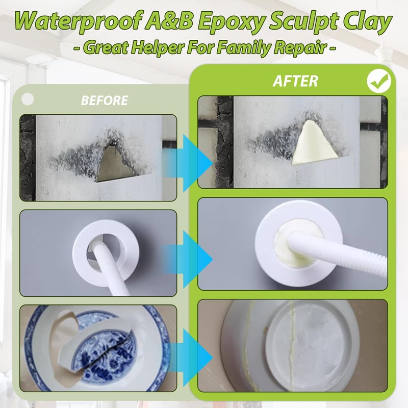 Epoxy Sculpt Clay, 1lb Epoxy Sculpt Pool Putty Tile Adhesive
