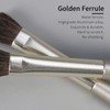 Enzo Ken Natural Horse Hair Nose Contour Brush, Angled Eyeshadow