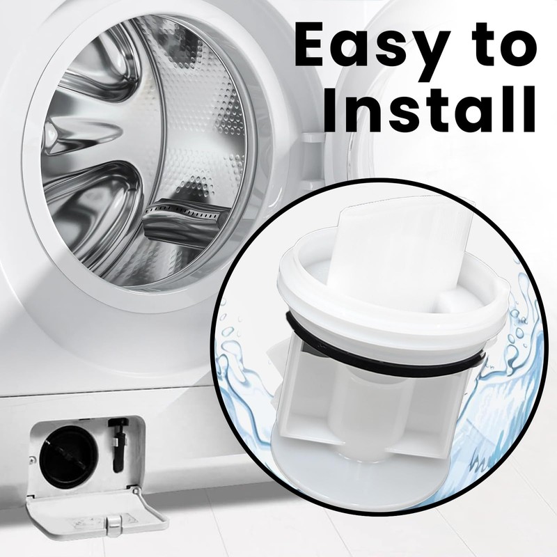 ROEOWENE Pack of 2 Washing Machine Lint Filter Filter Strainer