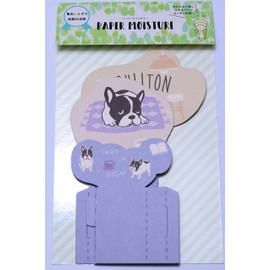 Friendshill JW-488-213 Kasitsu Breton Humidifying Paper, Blue, 7.9 x 0.5 inches (20 x 12 mm), French Bulldog