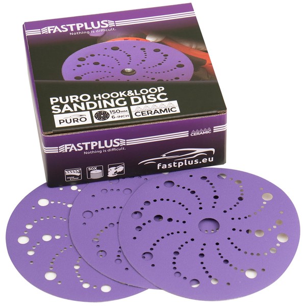 Sandpaper 150 mm Velcro 50 Pieces 320 Grit Velcro Sanding