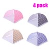 4PCS Pop Up Mesh Food Cover Collapsible Food Fly Net