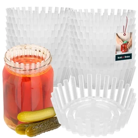 KOTARBAU® Set of 20 Fermentation Weight for Preserving Jars, Diameter 100 mm, Polypropylene Fermentation Weights, Fermentation Lid, Preserving Aid for Cucumbers, Sieve for Preserving