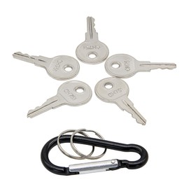 Homhelar CH751 RV Lock Campers Keys for RV Compartments Campers Cabinet Door Hatch Locks Carts T-Handles Pickup Shells Tool Boxes Trash Laundry Chutes Sprinkler Controllers (5/Pack)