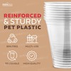 [100 Count 12 oz.] Plastic Cups - PET Plastic Cups