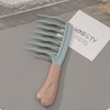 WOW Hair Brush & Massage Comb Set (5P) for Scalp & Styling Deep Brown 5P