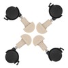 Kisangel 4pcs Pet Cage Casters Replacement Wheels for Cat Swivel