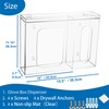 SEANADO Acrylic Disposable Glove Holder for Wall Mount or Tabletop