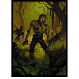 Realm Guard 100ct Textured Matte TCG/MTG Card Art Sleeves (Zombie Swamp)