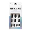MUZMAK Reusable Press On Nails - Zet Black - Regular