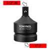 TONYNOL Impact Socket Adapter 1" F to 1/2" M,Cr-Mo Steel,