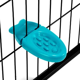 derYEP Dog Training Toy for Crate Training Peanut Butter Slow Feeder Treat Dispenser Training aid to Reduce Anxiety (Deep Fish)