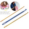 3 x crochet hooks, knitting needle with hole eyelet for
