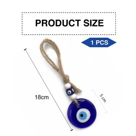KGDUYC Turkish Blue Eye Evil Eye Amulet Wall Hanging 5cm Evil Eye Ornament Amulet Decoration Home Decor Protection Blessing Charm Gift Glass Beads Home Pendant Cheap Talisman