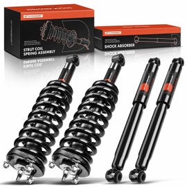 A-Premium Set (4) Front and Rear Complete Shock Absorber Strut & Coil Spring Assembly Compatible with Tacoma 1995-2004 4WD RWD, Driver & Passenger