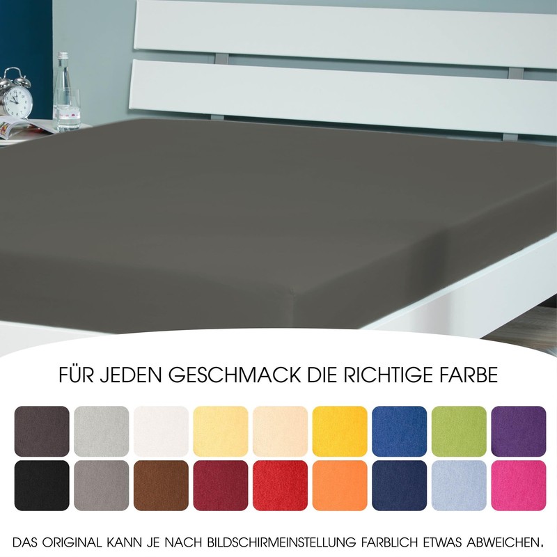 CelinaTex Lucina Fitted Sheet Cotton 140x200-160x200 cm silver grey