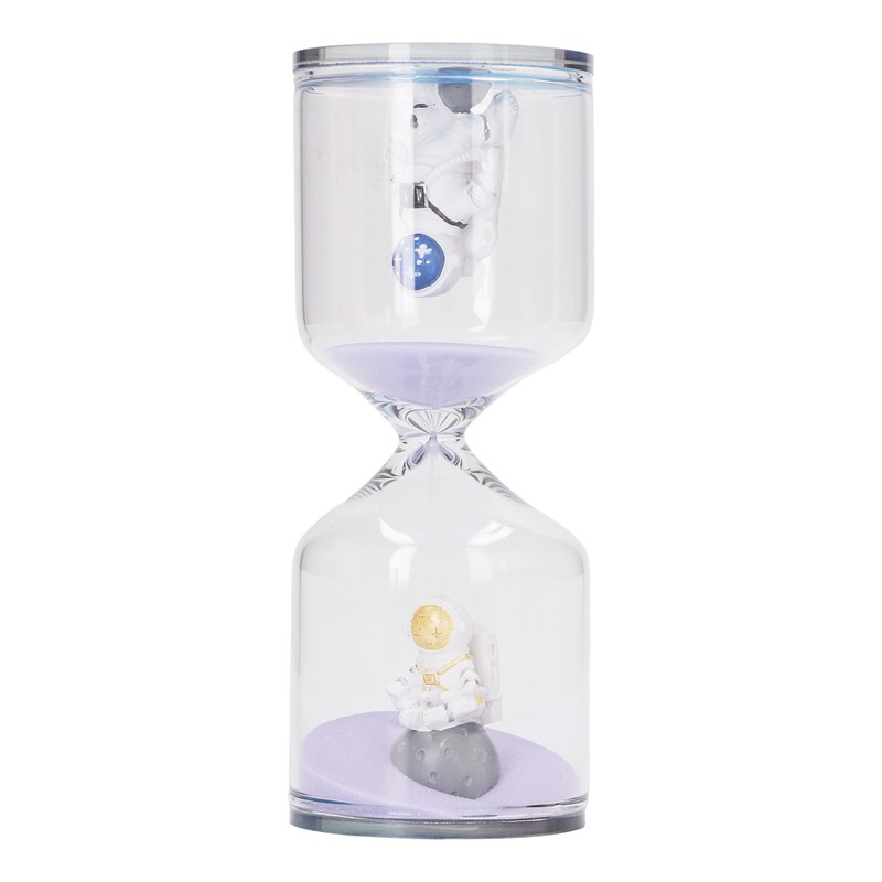 Decorative Sand Timer Clock Space Man Educational Hourglass for Office