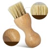 GSHLLO 2 Pcs Shoe Shine Brushes Boot Buffing Brushes Suede