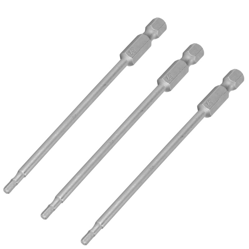 10Pcs 2.5mm Magnetic Screwdriver Bits Alloy Steel 1/4 Inch Hex