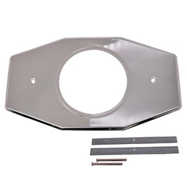 Westbrass A502-26 One-Hole Remodel Cover Plate for Moen and Delta Bathtub and Shower Valves, Polished Chrome