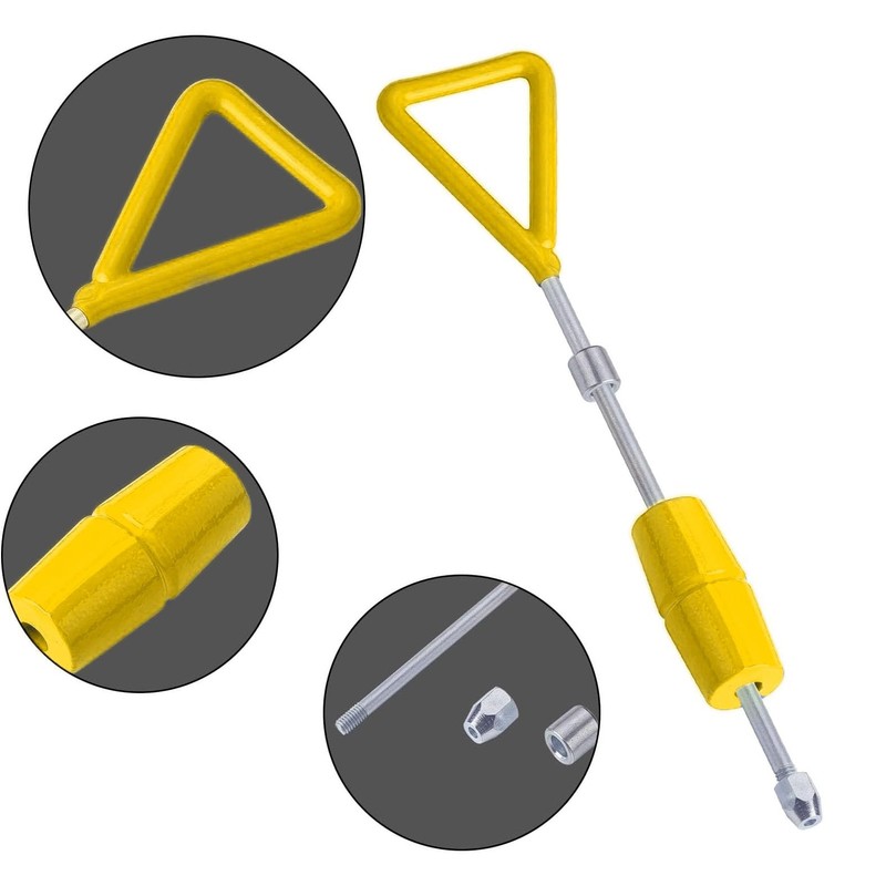 1 LB Slide Hammer with 3 Screw Tips, One Piece