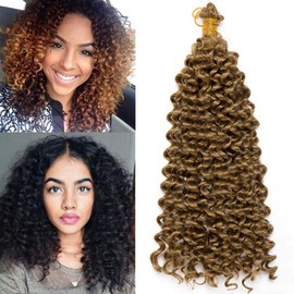 Tess 14-inch braids, synthetic hair braid, 1 piece crochet braids, hair extensions, water wave curly hair pieces, 30 strands (100g)/pc, synthetic hair extensions, 100g/pack.